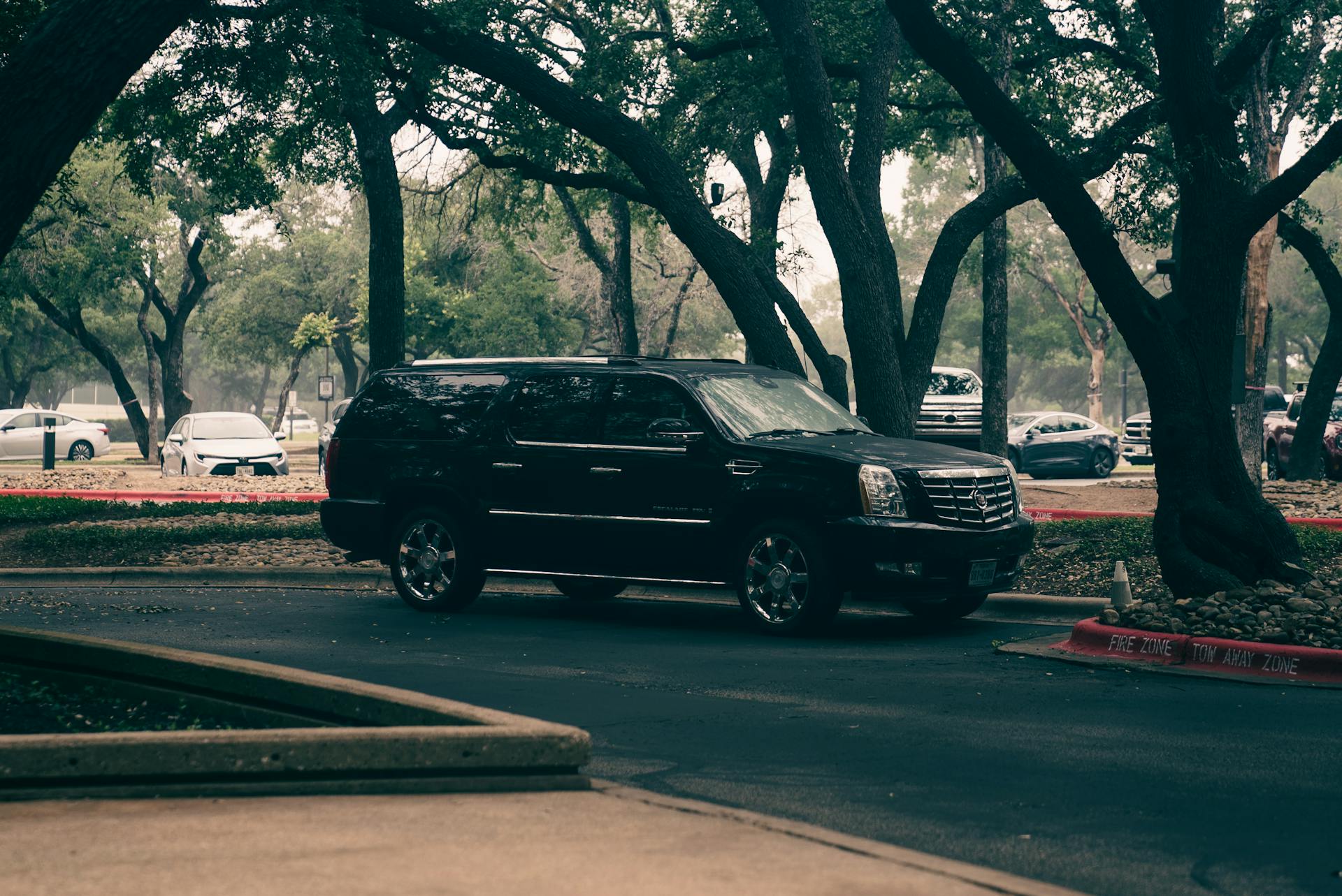 Cadillac Escalade ESV black luxury SUV